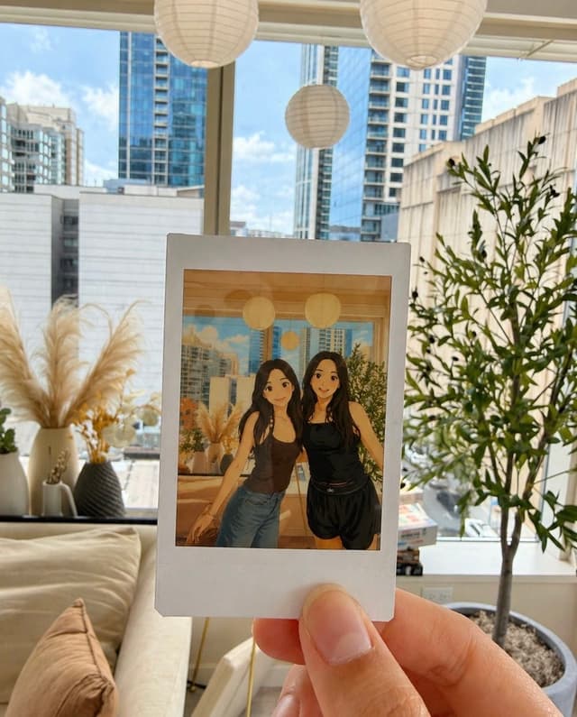 Ghiblified photo vs real life